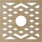 Ekena Millwork Chevron Wood Fretwork Pierced Ceiling Medallion, Birch, 20"OD x 5 1/8"ID x 1/4"T CMWP20X20X0250CHBI - alternate 3